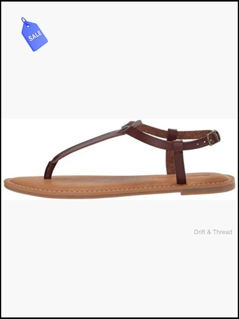 Adjustable Ankle Strap Sandal with Memory Foam Insole